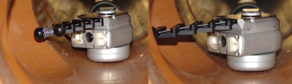 Lindauer Schere beim Abzweigen in den Zuleitungskanal